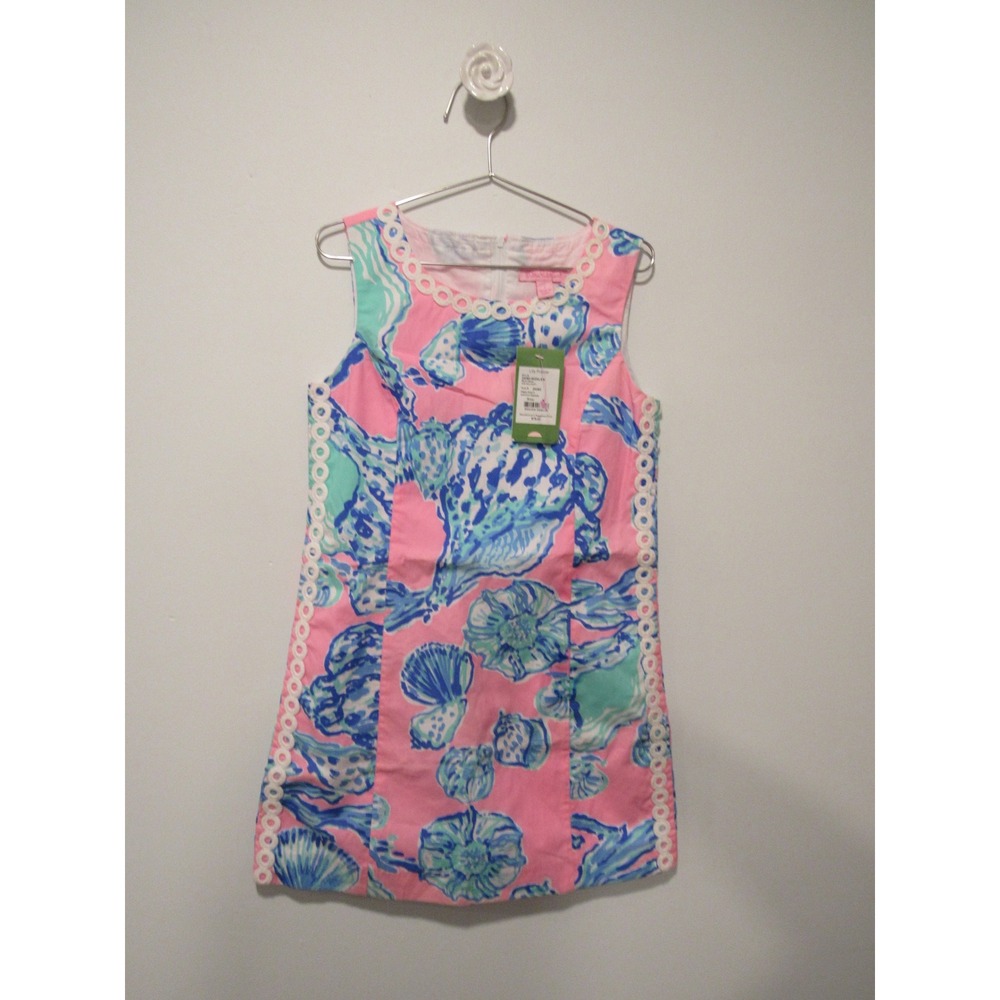Lilly Pulitzer Mini Mila Shift Dress Pink Pout Barefoot Princess Girls 8 NWT